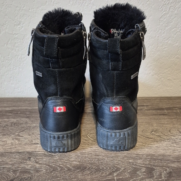 Pajar Black Leather Winter Boots - Picture 5 of 9